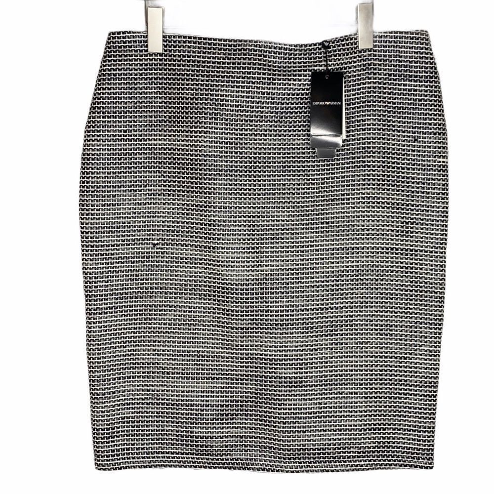 Emporio ArmaniĀ Woven Cotton BlendāSkirt NWTāLargeā